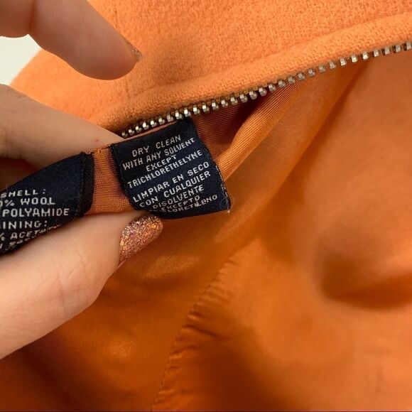 Jones New York Signature orange wool blend size 6 - Picture 8 of 12